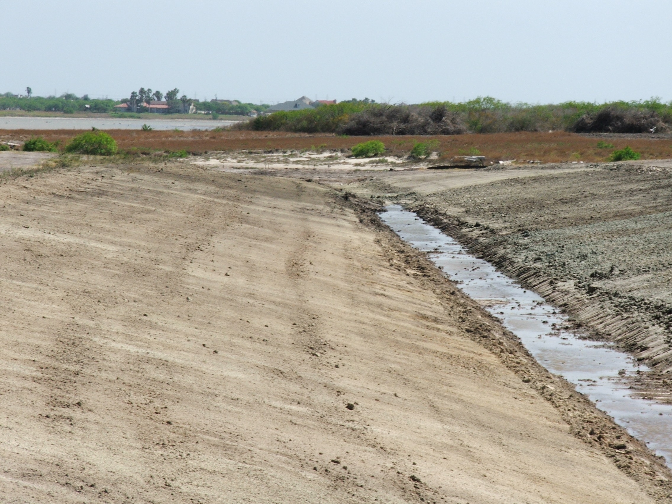 Los Vientos Ditch with mulch 1